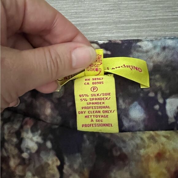 CATHERINE MALANDRINO size 4 P silk floral flowy dress in excellent condition - Picture 9 of 13